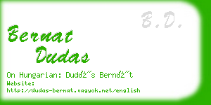 bernat dudas business card